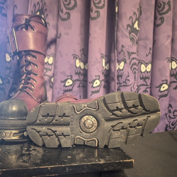 PURPLE and black New Rock Reactor Boots Size EU 37 - Picture 2 of 8